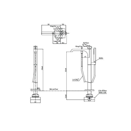 Vòi nước bồn tắm TBG08306A TBN01105B | Thiết Bị Vệ Sinh TOTO
