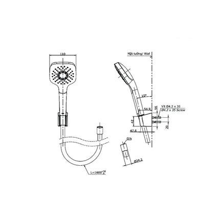 Tbg09302Va Tbw02005A Sen Tắm Gắn Tường