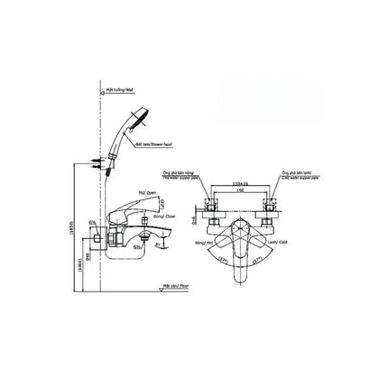 Tbg09302Va Tbw03002B Sen Tắm Gắn Tường