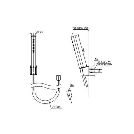 Tbg10302Va Tbw02017A Sen Tắm Gắn Tường