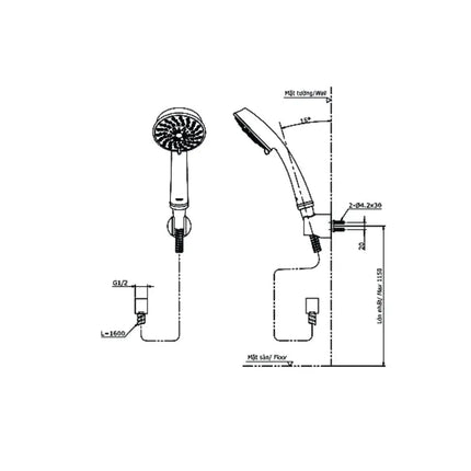Tbg10302Va Tbw03002B Sen Tắm Gắn Tường