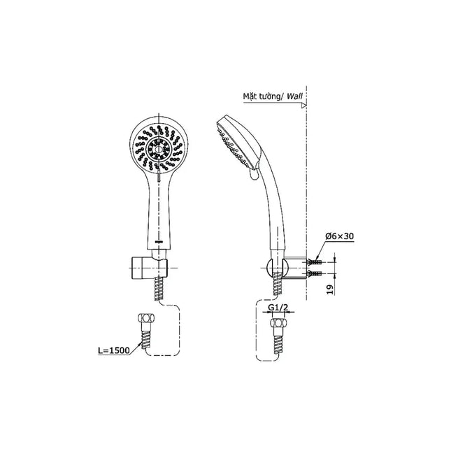 Tbg11302Va Dgh108Zr Sen Tắm Gắn Tường