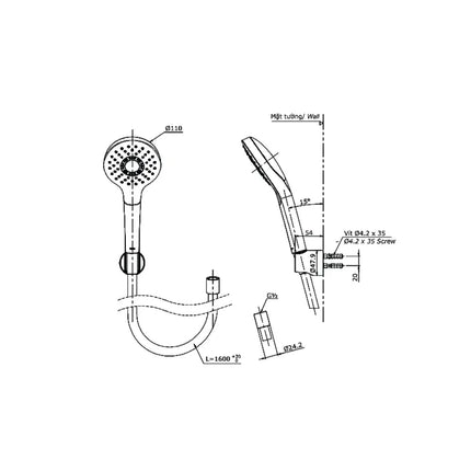 Tbg11302Va Tbw01008A Sen Tắm Gắn Tường
