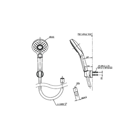Tbg11302Va Tbw01010A Sen Tắm Gắn Tường