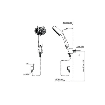 Tbg11302Va Tbw03002B Sen Tắm Gắn Tường