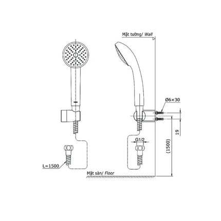 Bộ sen tắm nóng lạnh LN TBS02302V DGH104ZR | Thiết Bị Vệ Sinh TOTO