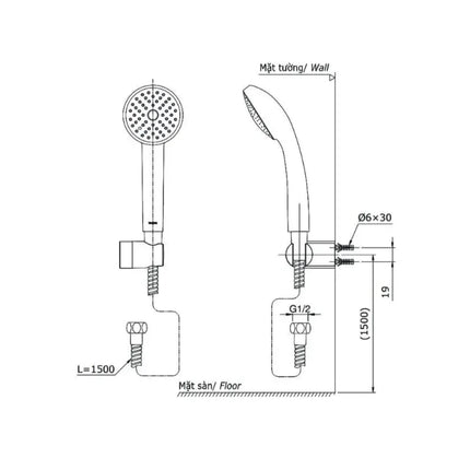 Bộ sen tắm nóng lạnh LC TBS03302V DGH104ZR | Thiết Bị Vệ Sinh TOTO