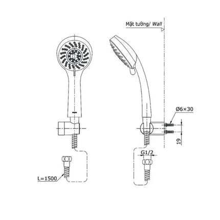 Bộ sen tắm nóng lạnh LC TBS03302V DGH108ZR | Thiết Bị Vệ Sinh TOTO