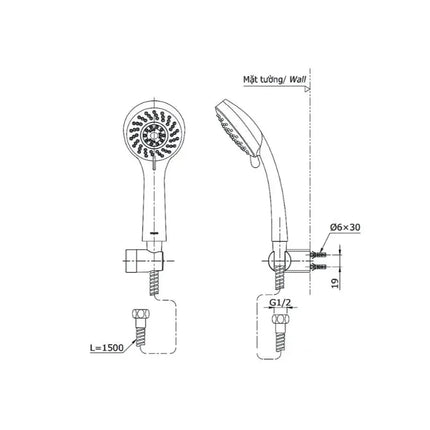 Bộ sen tắm nóng lạnh LF TBS04302V DGH108ZR | Thiết Bị Vệ Sinh TOTO