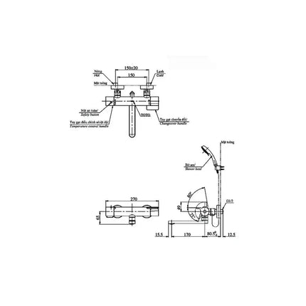 Tbv03427V Tbw07012A Sen Tắm Nhiệt Độ