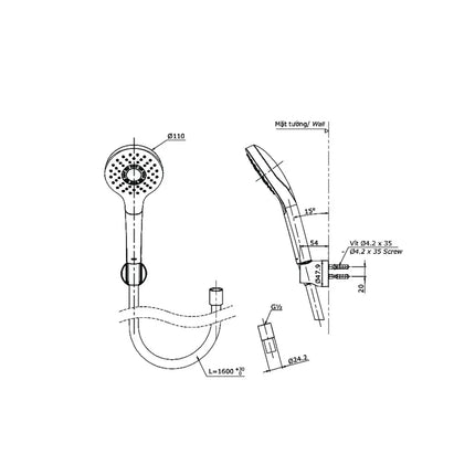 Sen tắm nhiệt độ TBV03431V TBW01008A | Thiết Bị Vệ Sinh TOTO