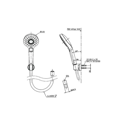 Sen tắm nhiệt độ TBV03431V TBW01010A | Thiết Bị Vệ Sinh TOTO