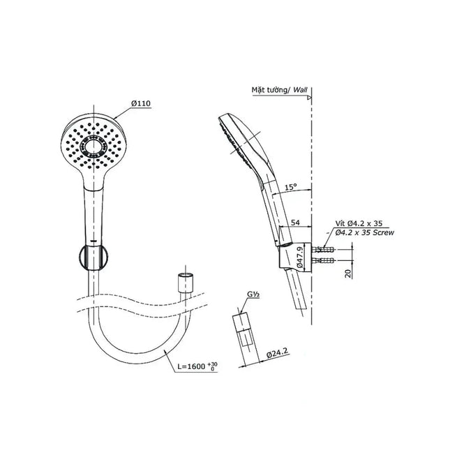 Bát sen tay TBW01008A | Thiết Bị Vệ Sinh TOTO