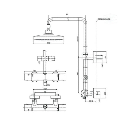 Sen cây nhiệt độ TBW01404AA | Thiết Bị Vệ Sinh TOTO