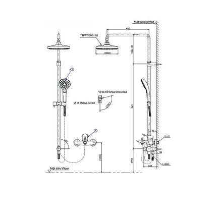 Sen cây TBW02001B TBW02001B1 TBW02001BA | Thiết Bị Vệ Sinh TOTO