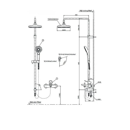 Sen cây TBW02002B TBW02002B1 TBW02002BA | Thiết Bị Vệ Sinh TOTO
