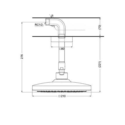 Bát sen gắn trần TBW02003B1A | Thiết Bị Vệ Sinh TOTO