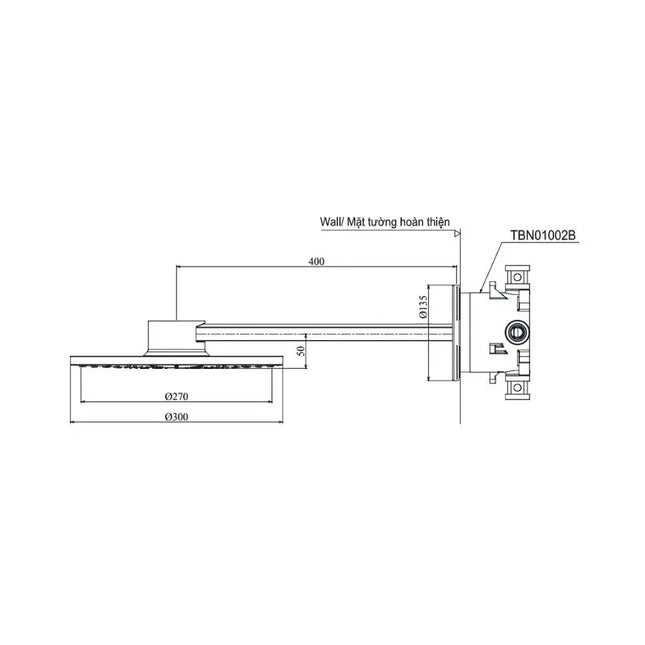 Bát sen gắn tường TBW07004A TBN01002B | Thiết Bị Vệ Sinh TOTO