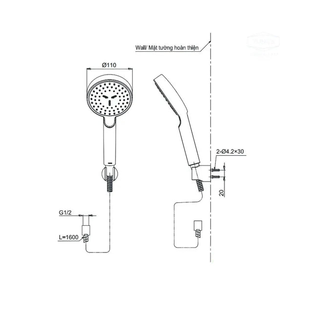 Bát sen cầm tay TBW07008A | Thiết Bị Vệ Sinh TOTO