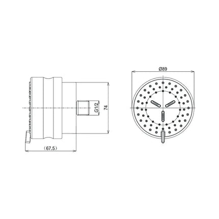 Vòi hoa sen âm tường TBW07017A | Thiết Bị Vệ Sinh TOTO