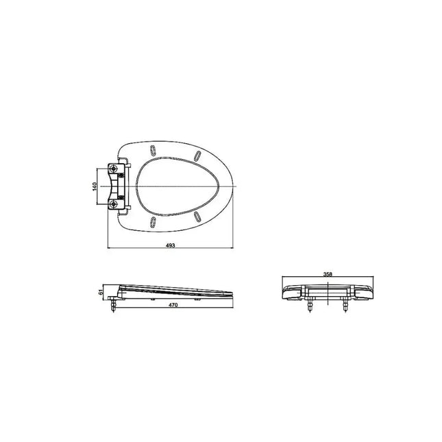 Tc395Vs#W Nắp Bàn Cầu Đóng Êm