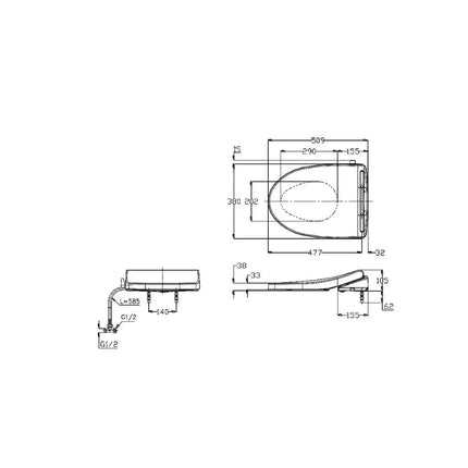 Tcw1211A#Nw1 Nắp Rửa Cơ Ecowasher