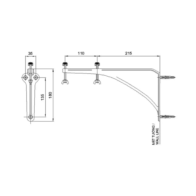 Bộ giá đỡ chậu âm bàn TL516GV | Thiết Bị Vệ Sinh TOTO Việt Nam