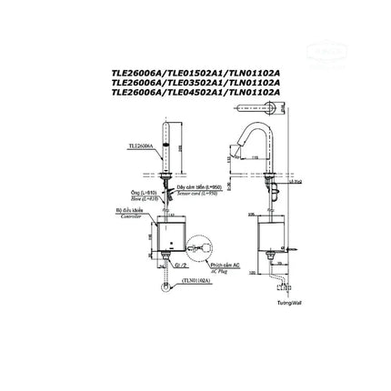 Vòi Lavabo cổ cao cảm ứng TLE26006A | Thiết Bị Vệ Sinh TOTO