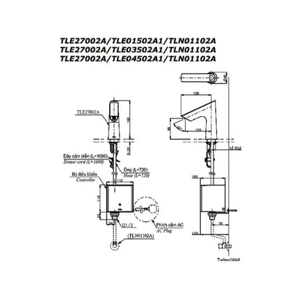 Vòi cảm ứng tự động TLE27002A TLE01502A1 TLN01103A TLE05701A | Thiết Bị Vệ Sinh TOTO
