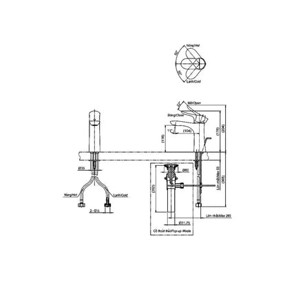 Tlg01301V Vòi Lavabo Nóng Lạnh