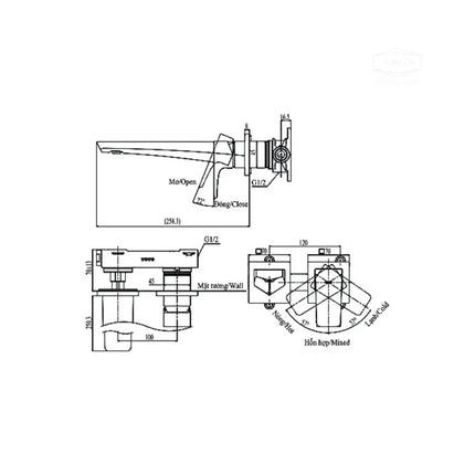 Tlg07308Bb Vòi Lavabo Nóng Lạnh