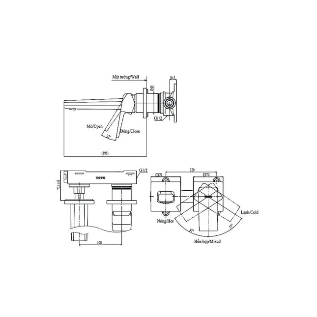 Tlg10307Bb Vòi Lavabo Nóng Lạnh