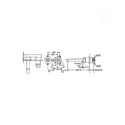 Vòi chậu gắn tường TLS04309B | Thiết Bị Vệ Sinh TOTO