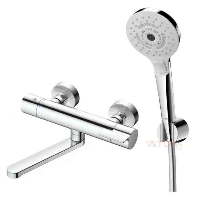 Vòi Sen Nhiệt Độ Nhật TOTO TBV03427V/TBW01035V Tay Sen Mist Spa 3 Chế Độ Xả Bồn