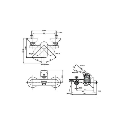 Ttmr302V Dgh104Zr Sen Tắm Gắn Tường