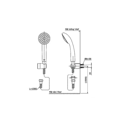 Ttmr302V Dgh104Zr Sen Tắm Gắn Tường