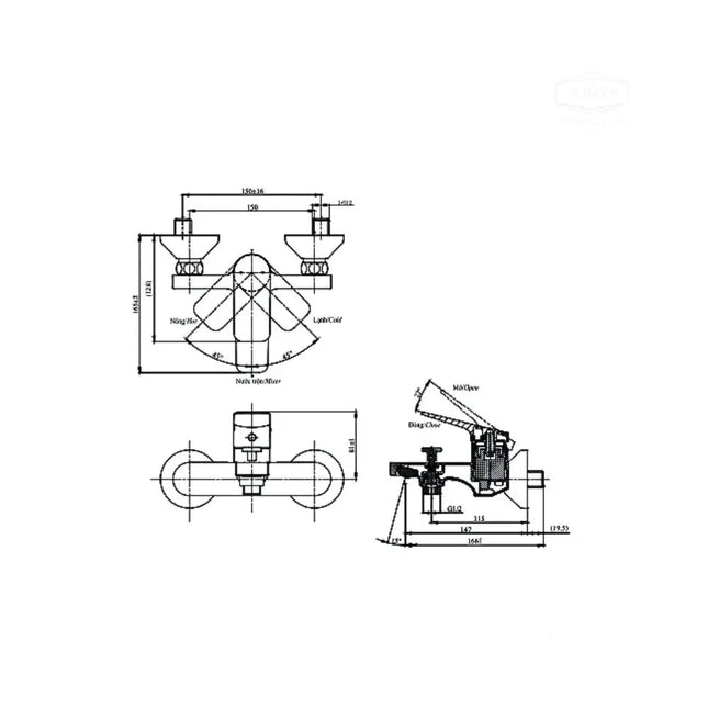 Ttmr302V Sen Tắm Gắn Tường