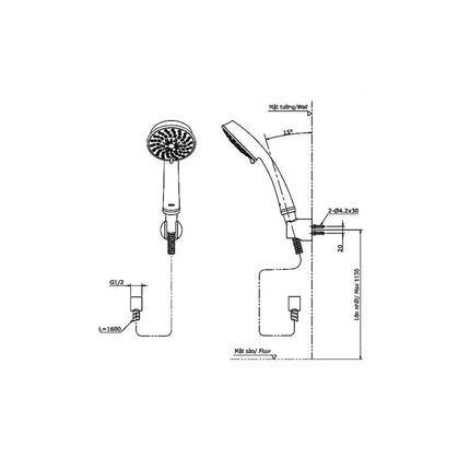 Ttmr302V Tbw03002B Sen Tắm Gắn Tường