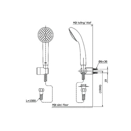 Tvsm110Rur Dgh104Zr Sen Tắm Gắn Tường