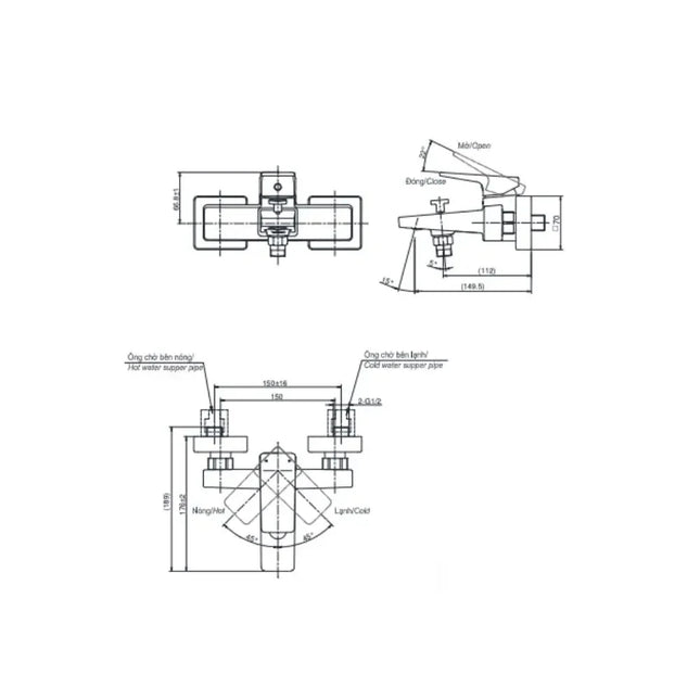 Tvsm110Rur Sen Tắm Gắn Tường