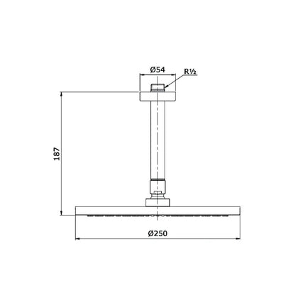 Bát sen gắn trần TX491SN | Thiết Bị Vệ Sinh TOTO