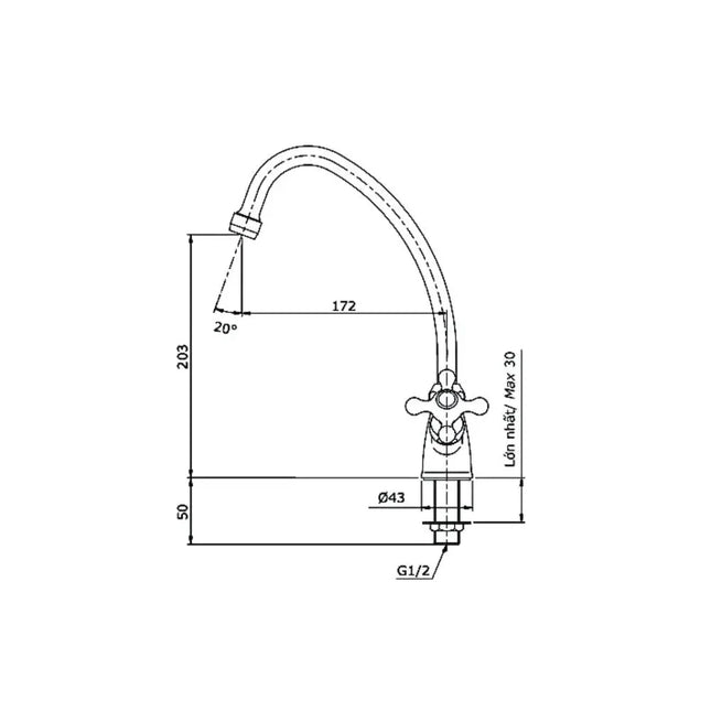 Tx603Kcs Vòi Bếp