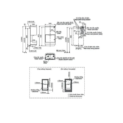 Máy sấy tay tốc độ cao (220V) TYC322W | Thiết Bị Vệ Sinh TOTO
