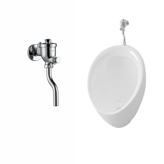Bồn Tiểu Nam TOTO U104W/F#W DU601SRR Treo Tường Kèm Van Xả Nhấn