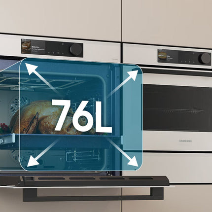 Lò Nướng SAMSUNG Bespoke NV7B6675CAA/SV 76L Màu Nâu Beige Âm Tủ