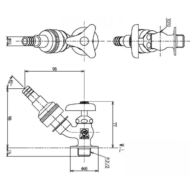 Vòi Lạnh TOTO T28UNH13 Vườn