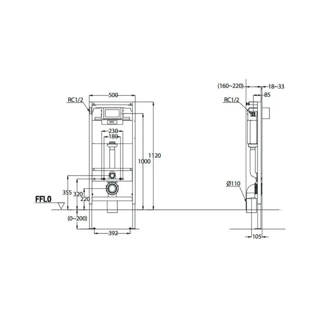 Mặt nạ xả nhấn WH035D | Thiết Bị Vệ Sinh TOTO