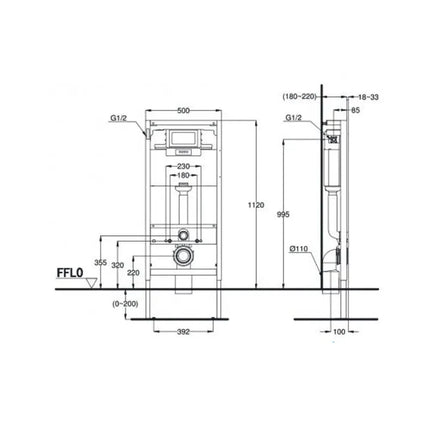 Mặt nạ xả nhấn WH045D | Thiết Bị Vệ Sinh TOTO