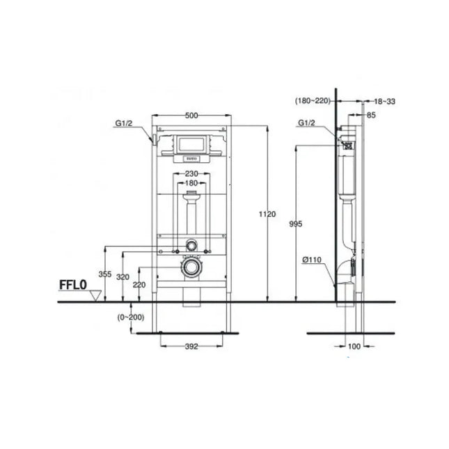 Mặt nạ xả nhấn WH045D | Thiết Bị Vệ Sinh TOTO