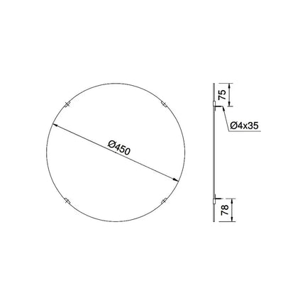 Gương YM4545FG | Thiết Bị Vệ Sinh TOTO